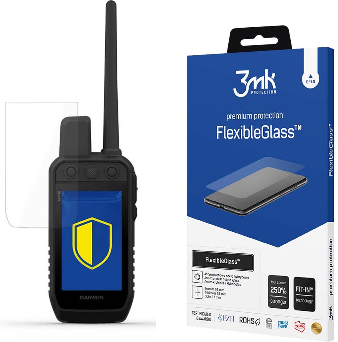 Garmin Alpha 300 K/300i K - 3mk FlexibleGlass