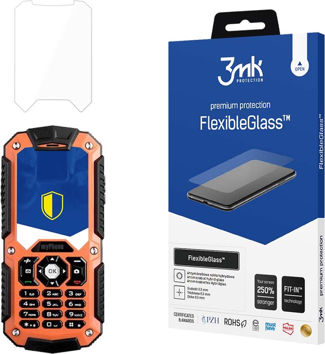 MyPhone Hammer - 3mk FlexibleGlass