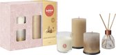 Bolsius - Rustieke Kaarsen Set - Geur Set - Giftset - Home Sweet Home - Vanille - Moederdag