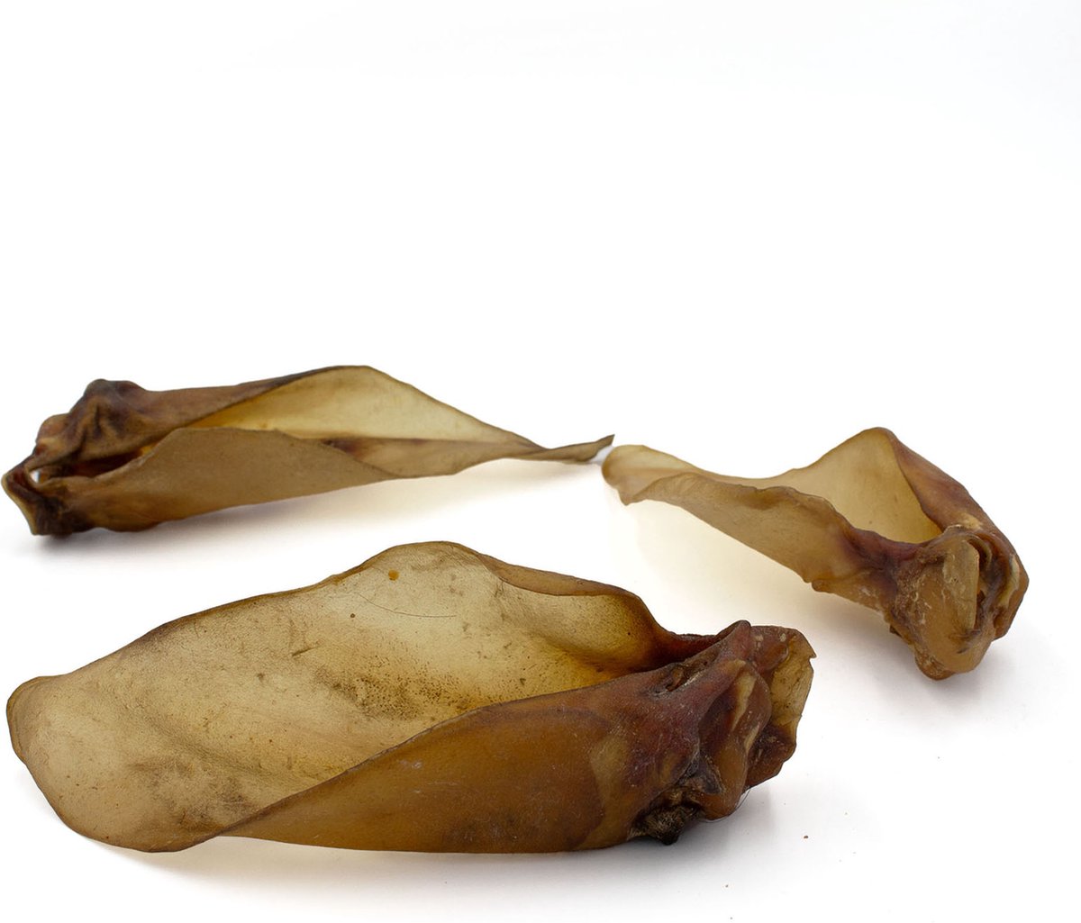 Runderoren met vlees - Hondensnack - 50 stuks - 100% Natuurlijk - Gedroogd - Gecertificeerd - Kauwsnack