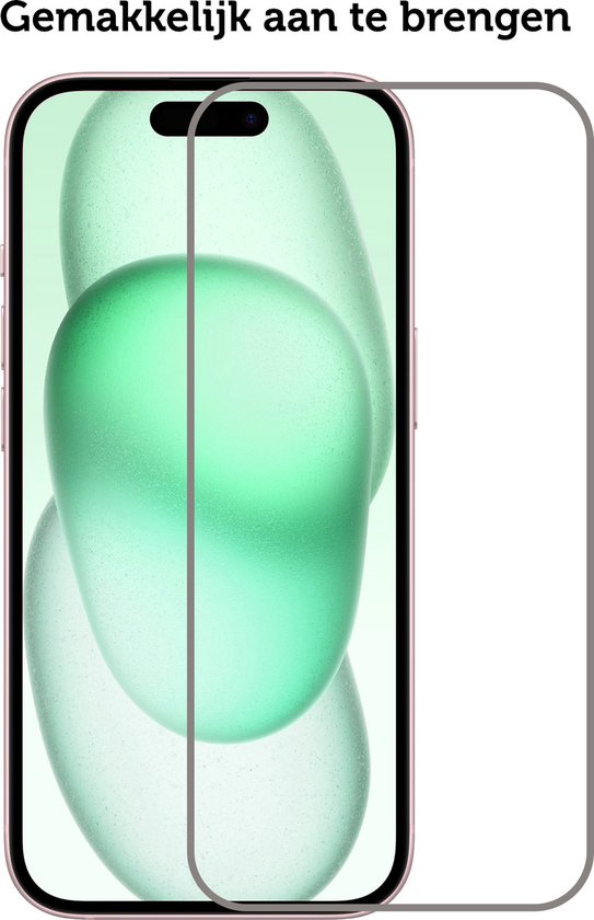 Hoesje Geschikt voor iPhone 15 Plus Pashouder Hard Case Hoes Met 2x Screenprotector - Hoes Geschikt voor iPhone 15 Plus Hoesje Back Cover Met Pasjeshouder - Donkerblauw