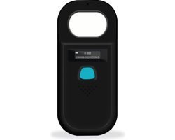 Microchip Scanner 134.2kHz/125Khz ISO11784(85)/FDX-B/ID64/EMID RFID - Animal Pet Reader - 128 Sets Data Storage - Dog Cat Pig - Black