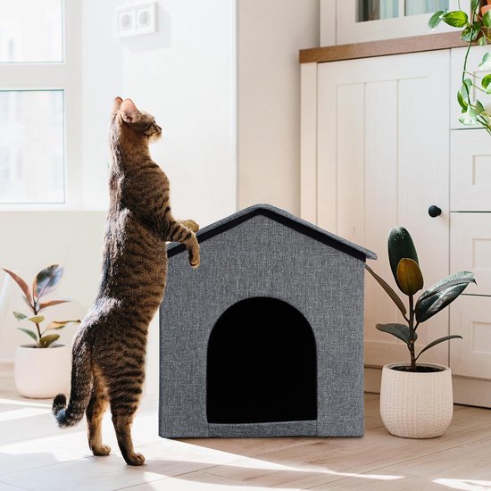 Polair kattenholletje antraciet Zolia Liina