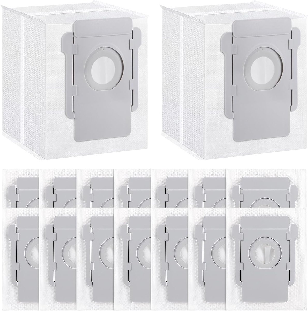 16x stofzuigerzakken geschikt voor iRobot Roomba i7, i7+, i3, i3+, i4, i4+, i6, i6+, j7, j7+, s9, s9+, E5 E6 E7, accessoires vervangende stofzak voor Roomba Clean Base afzuigstation modellen i-/s-/j