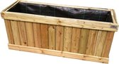 Jardinière jardinière jardinière balcon bois de pin imprégné 98x33x43cm - rustique2 - fait main - durable - lourd