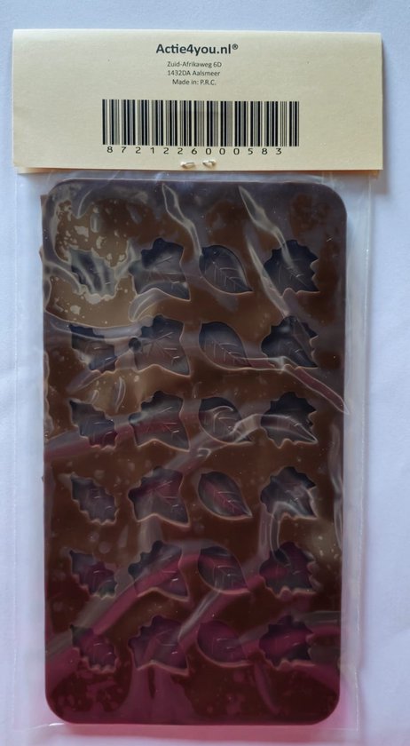 Actie4you® - Kerst blaadjes vorm - Chocolade vorm - kerstmis - Herfst - Blaadjes - Siliconen Mal