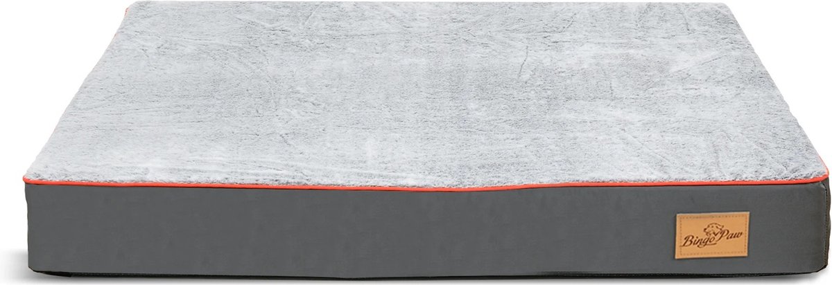 SteeFly® Orthopedische hondenmand - Memory foam comfort - Waterdicht & wasbare hoes - Anti-slip bodem - Grijs - Maat XXL
