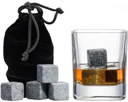 CHPN -Whiskey stones - Whiskey ijsklontjes - Herbruikbare klontjes - Whiskeyliefhebber - Ijsklonten - 9 stuks - In een zakje
