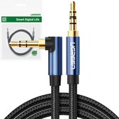 Ugreen - coudé - Câble AUX - 2 - x - mini-jack - 3,5 - mm - 1,5 - m - bleu - (60180)