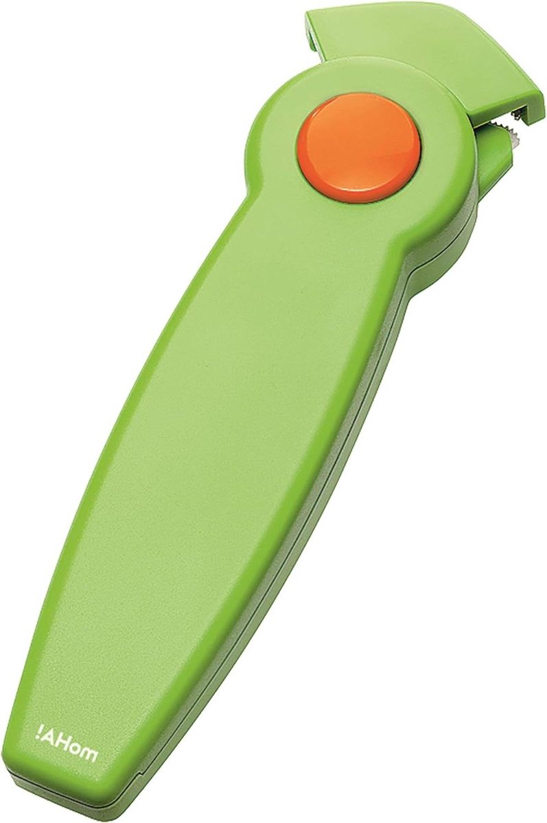 Easy Open Ouvre-Bocaux Zwart-Groen/Geel Eén maat met Handvat