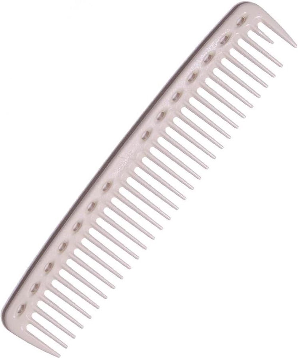 YS Park Comb 402 White - Professional Hair Styling Tool
