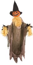 Grand épouvantail citrouille d'Halloween de 200 cm pour une décoration effrayante