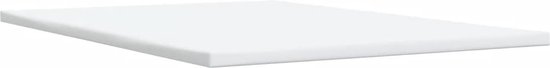 vidaXL - Sommier tapissier - avec - matelas - cuir artificiel - blanc - 160x200 - cm