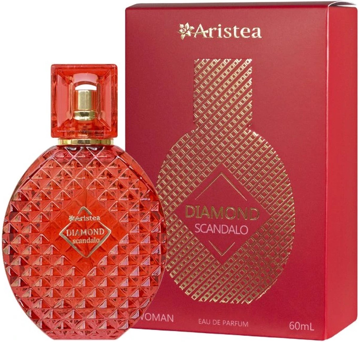 Goedkoopste Eau de Parfum | Aristea | Diamond Scandalo | Geinspireerd op Frans designer merk | voor haar | 60m | zoete geur met bloemige ondertonen