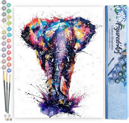 Figured'Art Schilderen op Nummer Volwassenen canvas Aziatische