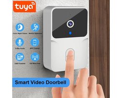 Je Huis Slimme Wifi Video Deurbel met HD Camera en Nachtzicht – Draadloze Intercom voor Beveiliging en Veiligheid.