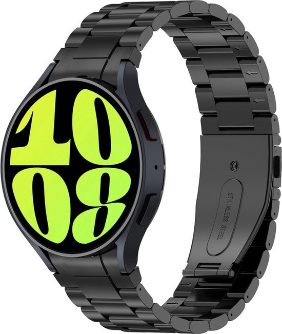 Bracelet en titane - convient pour Samsung Galaxy Watch 7 / Watch 6 / Watch 6 Classic / Watch 5 / Watch 5 Pro / Watch 4 / Watch 4 Classic / Watch FE - noir