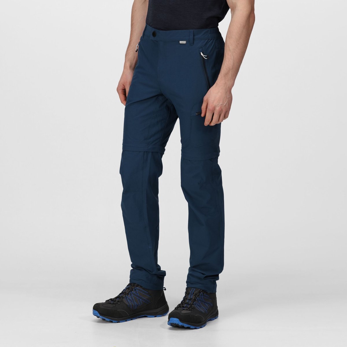Regatta Heren Highton Zip Off Outdoorbroek Moonlight 40/32 Blauw