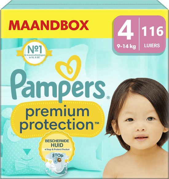 Foto: Pampers premium protection maat 4 116 luiers