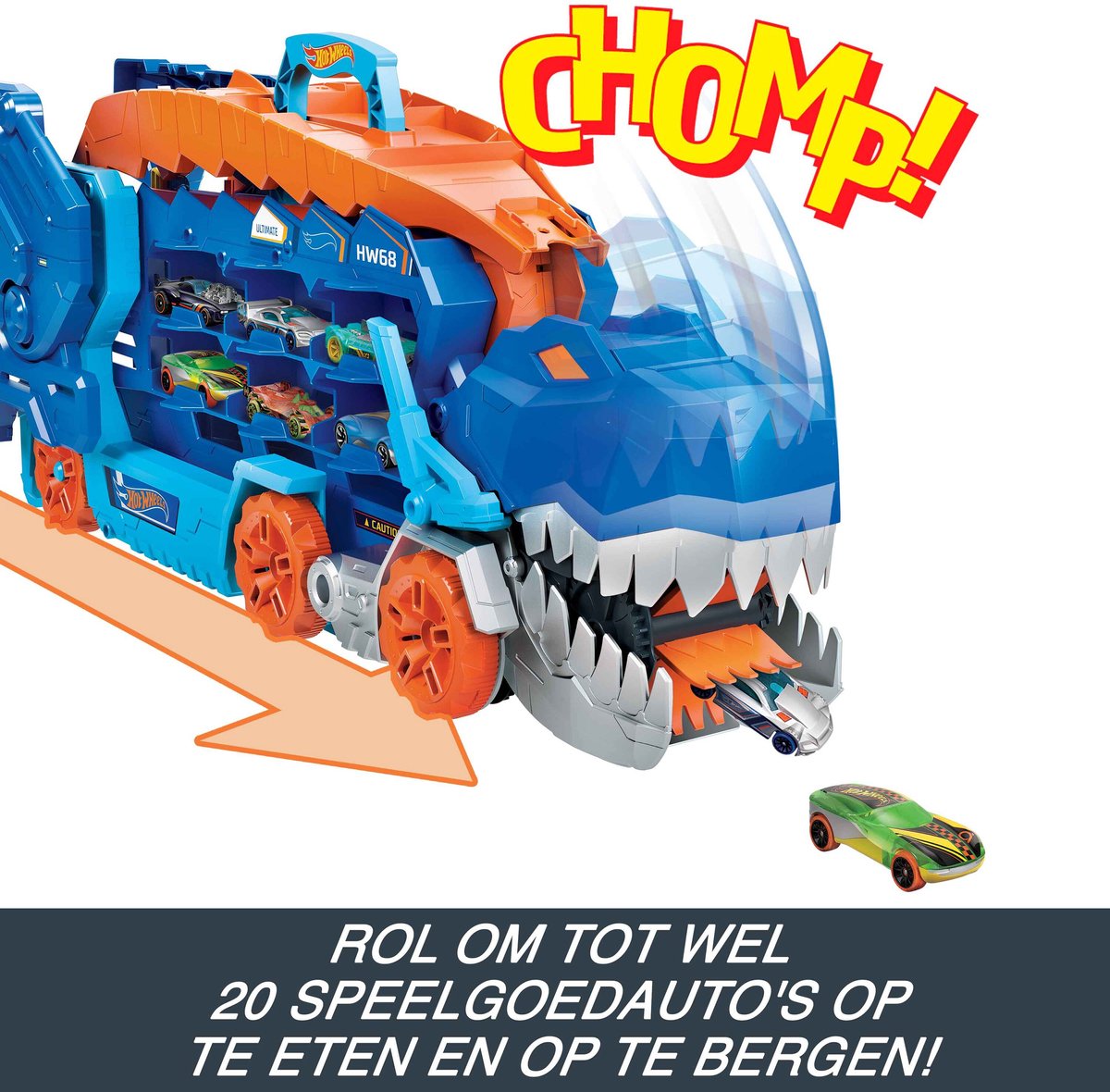 Hot Wheels - City Ultieme Dino Hauler Vrachtwagen - 1:64 - Speelgoedvoertuig — afbeelding 6