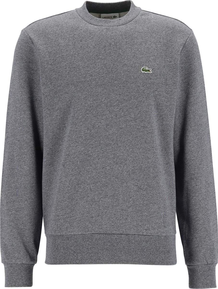 Lacoste heren sweatshirt met melange Eclipse Jaspe Grijs