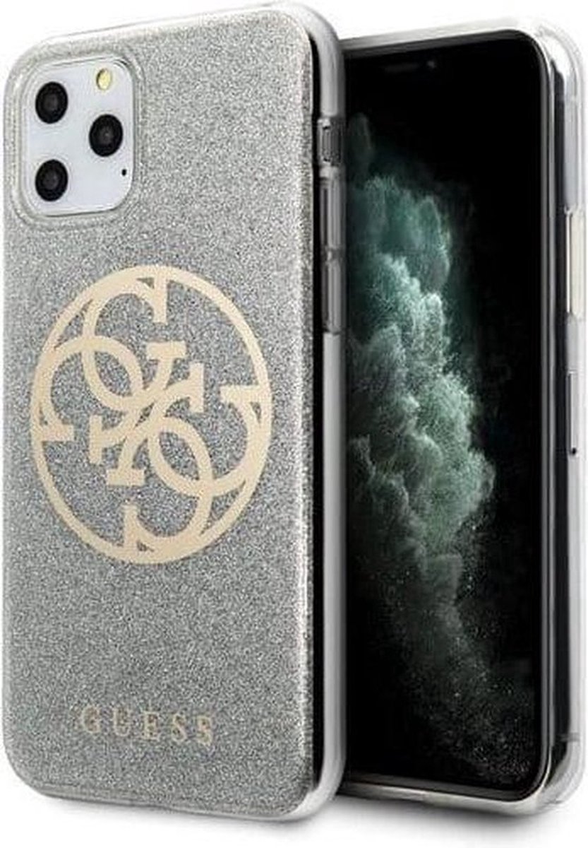 Grijs hoesje van Guess - Backcover - iPhone 11 Pro - GUHCN58PCUGLLG