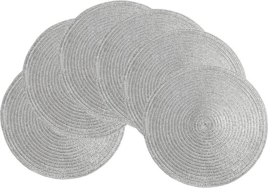 Afwasbare Placemats Vinyl Placemats Set Van 6 – Afwasbaar, Antislip – 45x30 Cm – Beschermt Je Tafel Tegen Vlekken & Krassen Placemats Set 6 Stuks