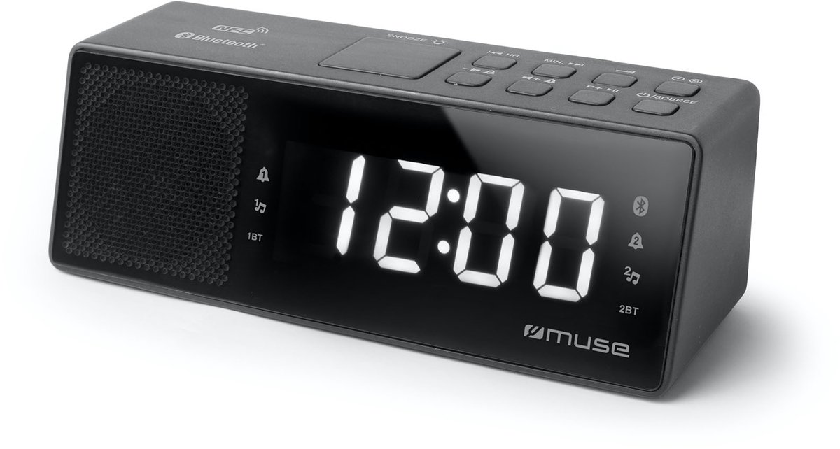 Muse M-172BT - Digitale wekkerradio met bluetooth en USB
