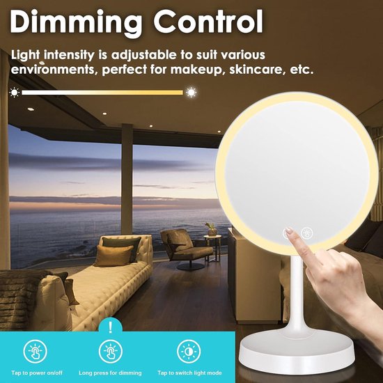 Spiegel met LED verlichting M8 premium
