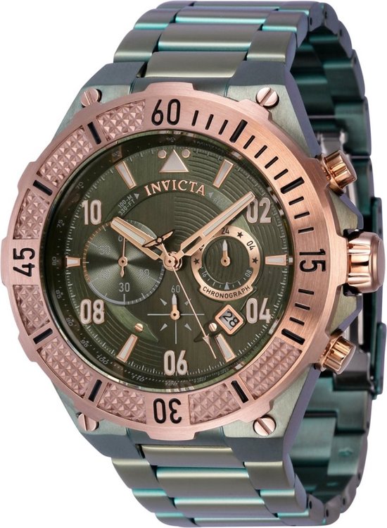 Invicta Aviator 38402 Quartz Herenhorloge 45mm