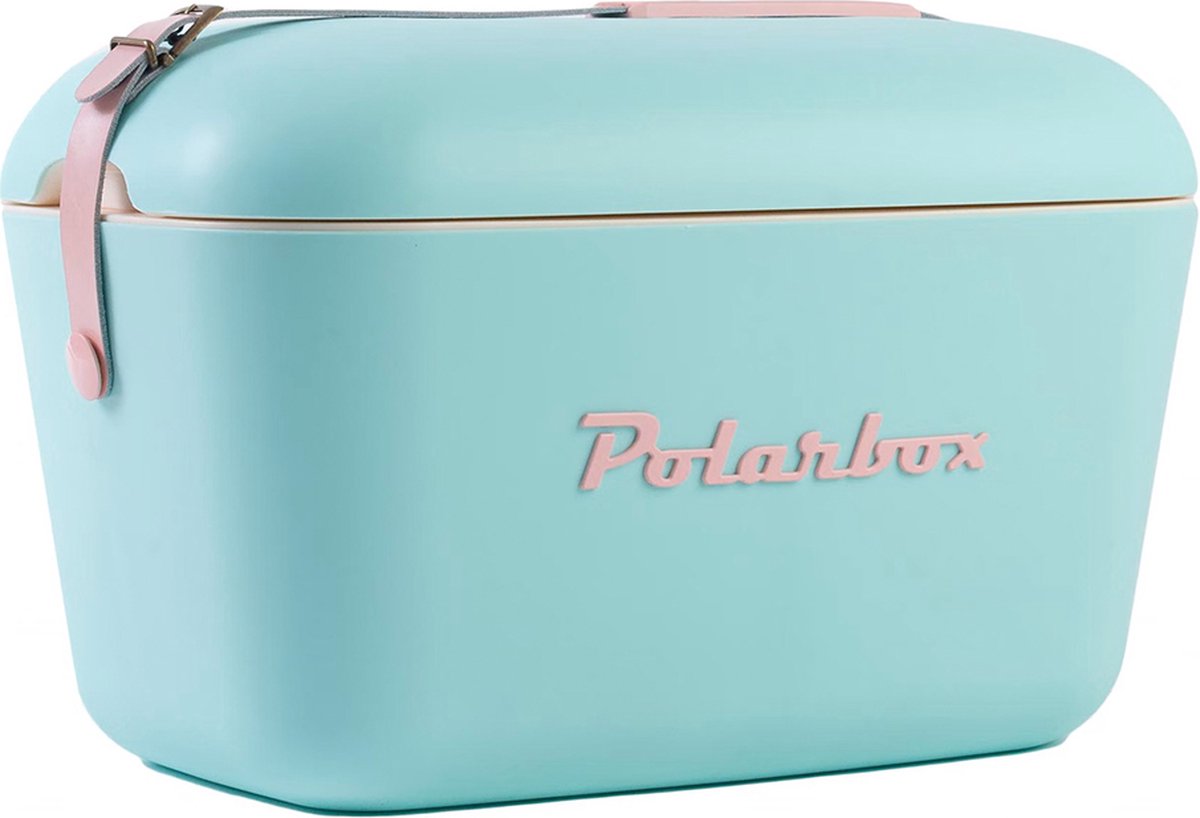 Polarbox Koelbox met Schouderband - Pastelgroen - 20 Liter - 45x30x(H)27cm