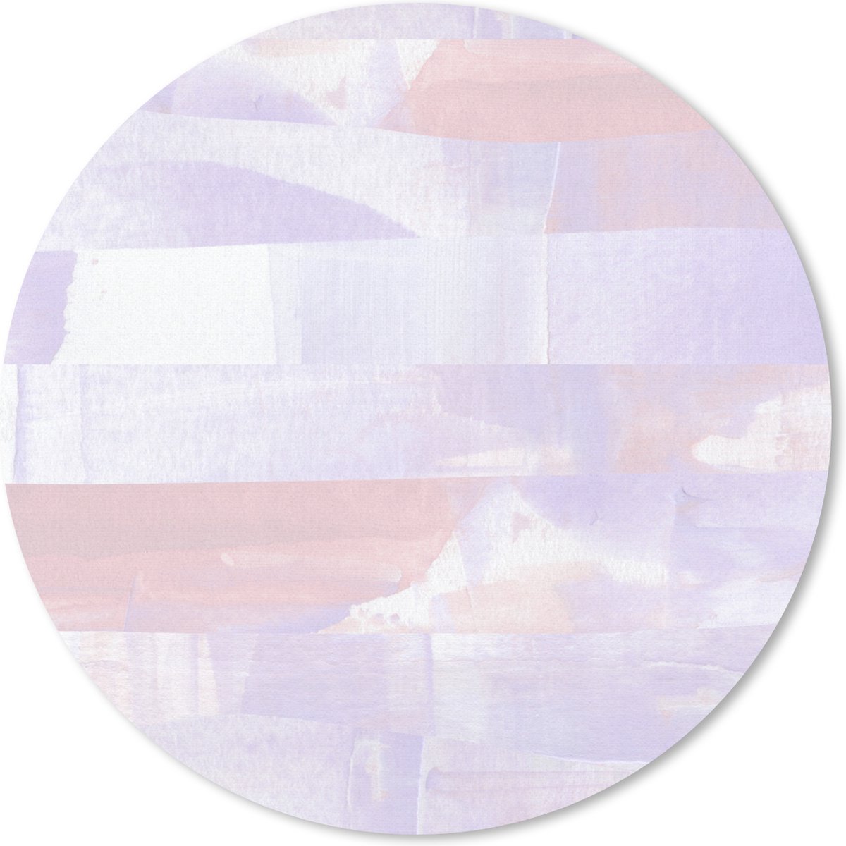 Muismat rond 20x20 cm - Mousepad Pastel - Verf - Design - Ronde muismatten