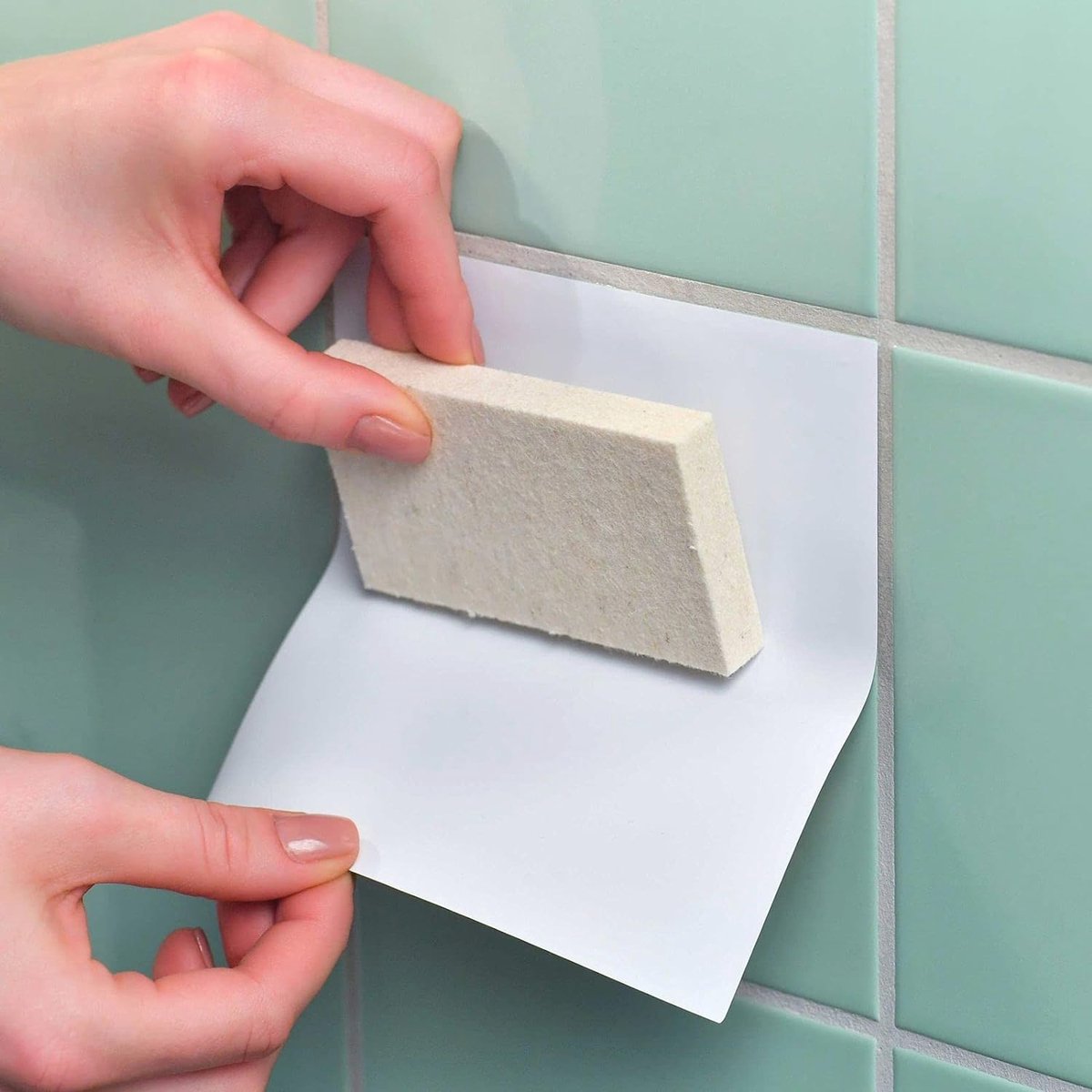 Autocollants Carrelage Pour Cuisine & Salle De Bain FoLIESEN - Décor Greydi - Facile à Poser