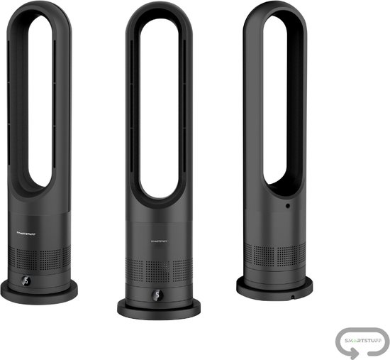 Bladloze ventilator Smartstuff® - Torenventilator -Timerfunctie - Fan - Verkoeling - Afstandsbediening - Energiezuinig - Design
