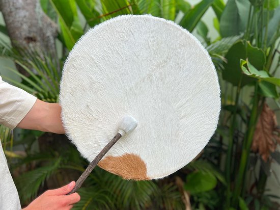 14 inch (35cm) Shaman drum, Deep soft sound, buffalo hide