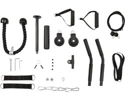 Tumex - Gym Accessoires - Gym Equipment - Fitness - Met Verstelbare Kabel van 2,5m - Voor Armen, Schouders, Rug, Borst en Core