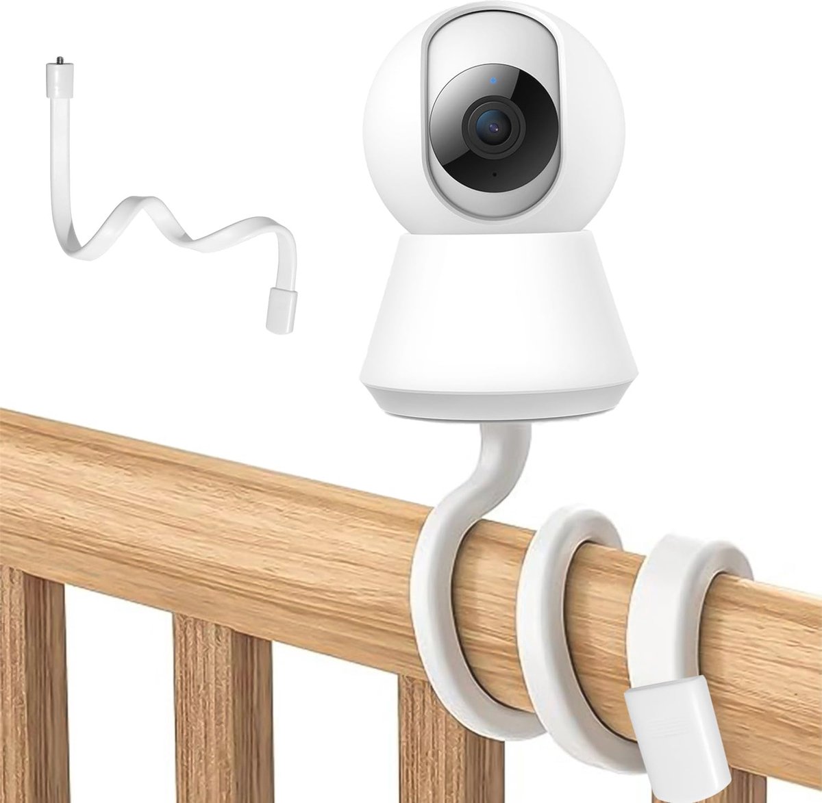 Flexibele Babymonitorhouder voor Babybed - Universele Camerastandaard voor Veiligheid en Gemak