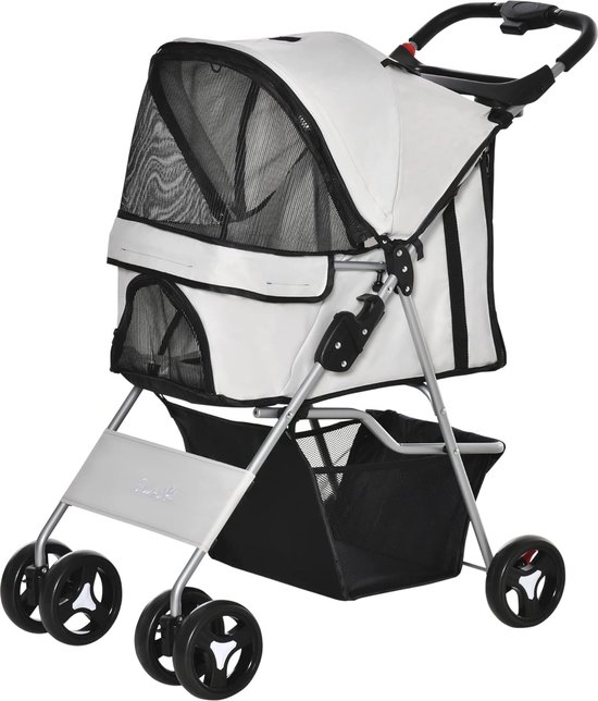 Homcom Buggy for Dogs, 75 x 46 x 94 cm, Foldable, Waterproof
