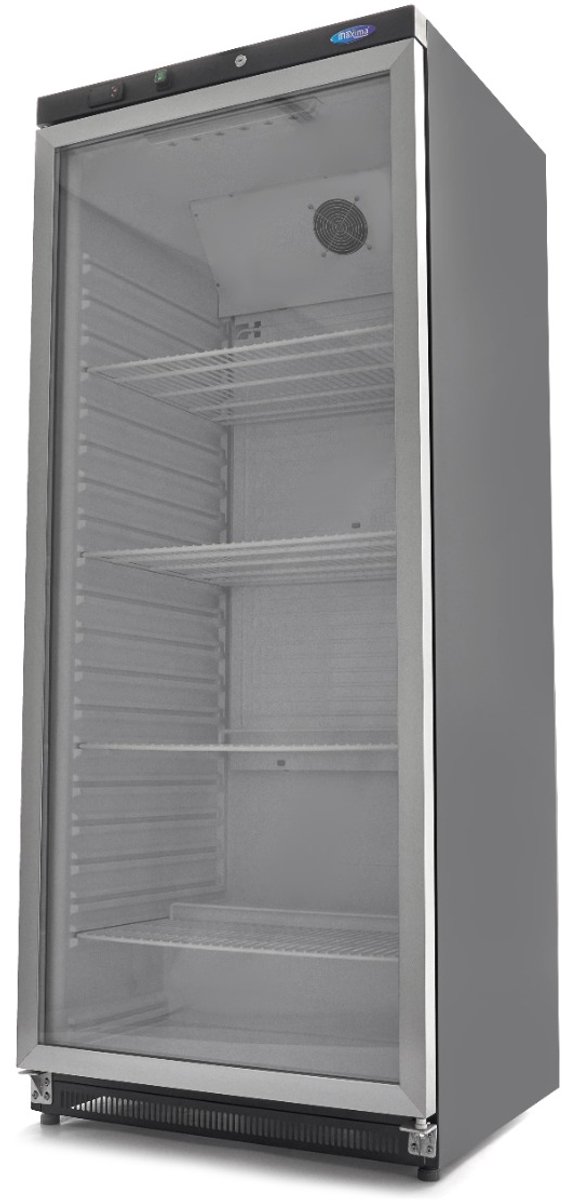 Koelkast - 600 L - Zwart - met Glazen Deur