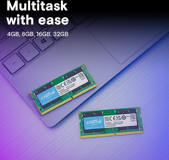 Crucial 16GB DDR4 Laptopgeheugen - 3200MHz SODIMM - CT16G4SFRA32A