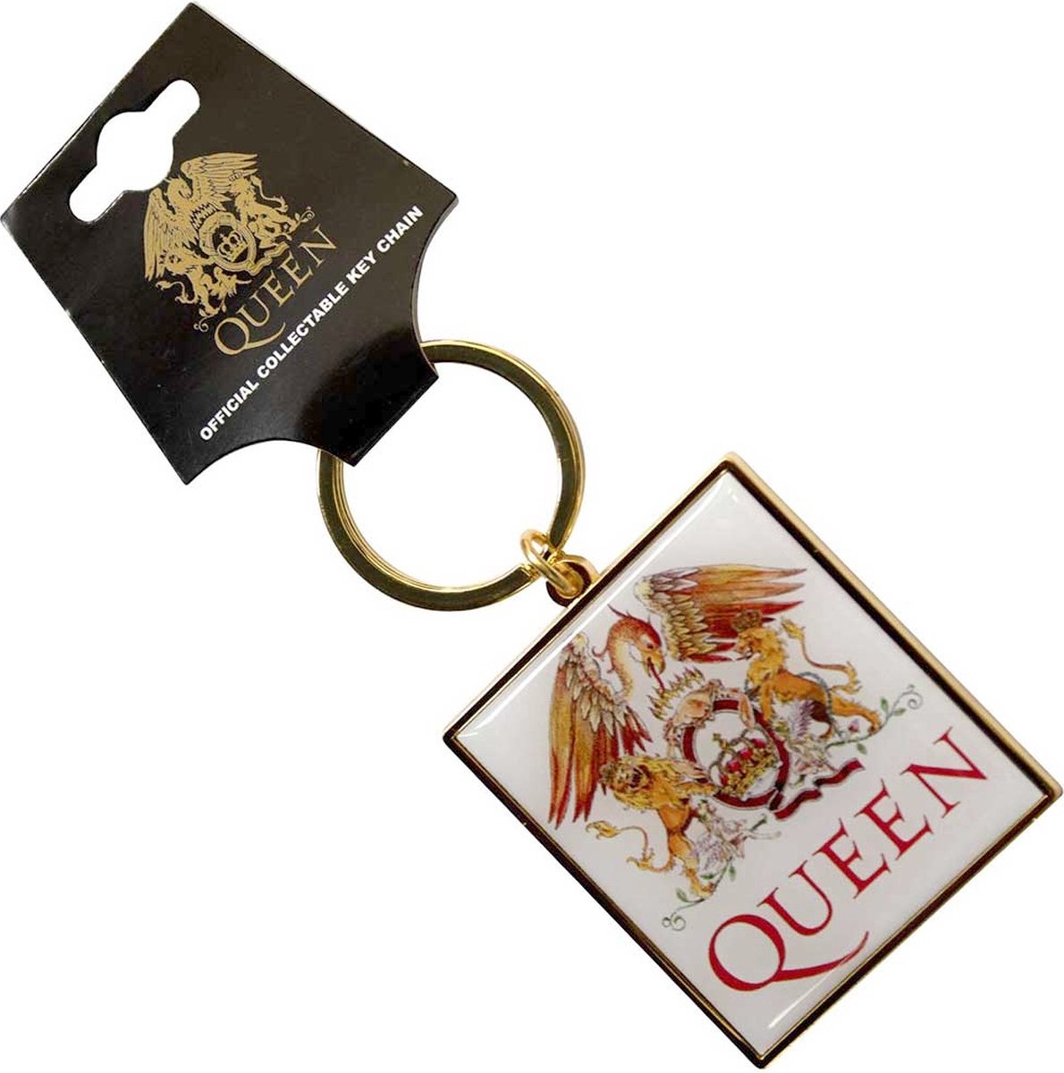 Queen - Classic Crest Sleutelhanger - Wit/Multicolours