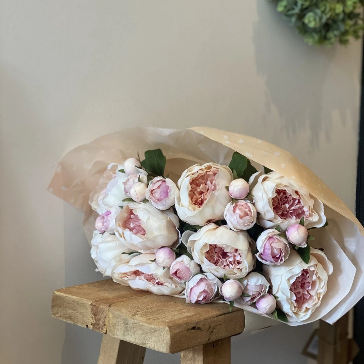 Pioenen Kunstbloemen 6 Hoofden Wit Roze Zijden Pioenen Boeket Nep Bloemen Bruiloft Woondecoratie Pioen Rose Bloem 44 cm
