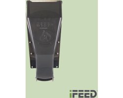 iFEED slowfeeder paard basisset grijs voor plaatsing in de gang (voerautomaat voor brokken en muesli voor paarden)