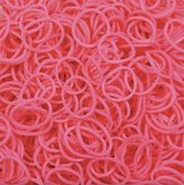 Rainbow Loom Elastiekjes - Rubber Bands Roze - 600 stuks