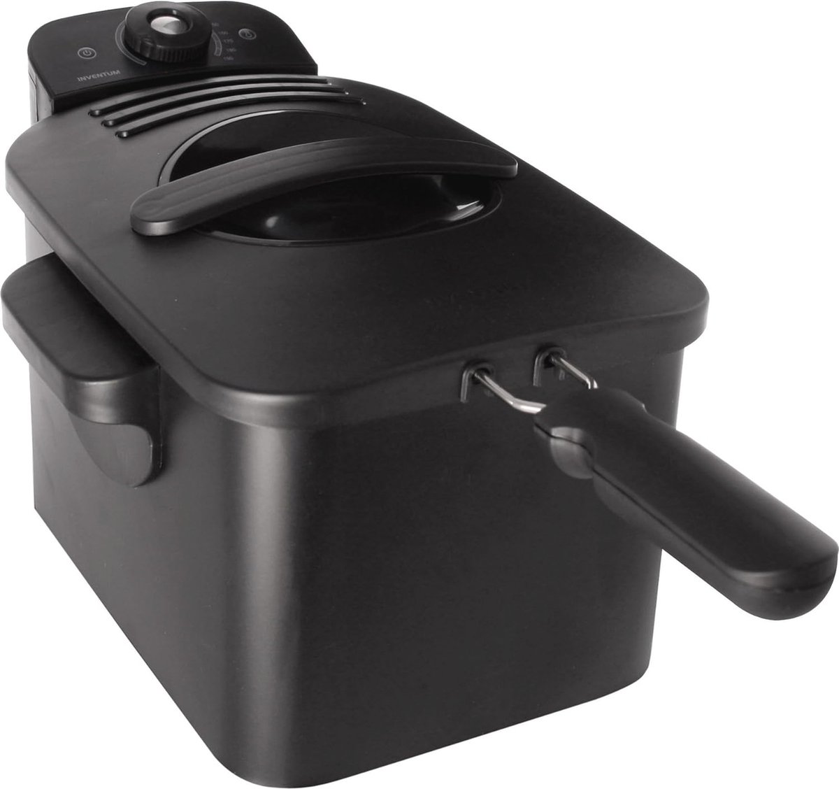 Koude Zones Friteuse 3 Liter - 2200 Watt Metalen Behuizing Zwart