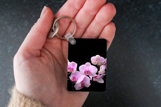 Porte-clés - Orchidée - Fleurs - Rose - Flora - Cadeaux à distribuer - Plastique