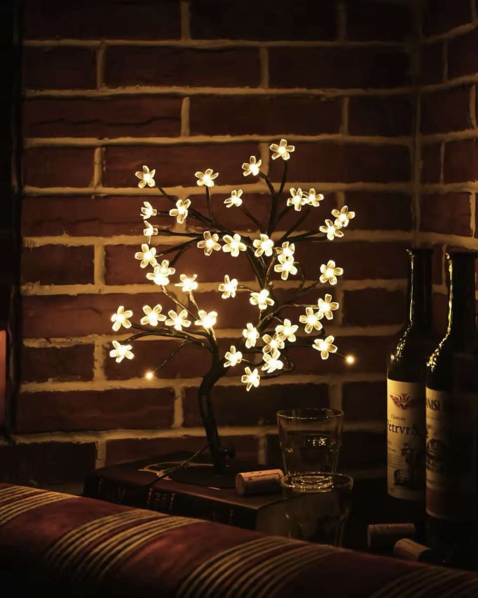 LED boom bloem buit l180 cm-180L wit kerstverlichting kerstverlichting Lumineo