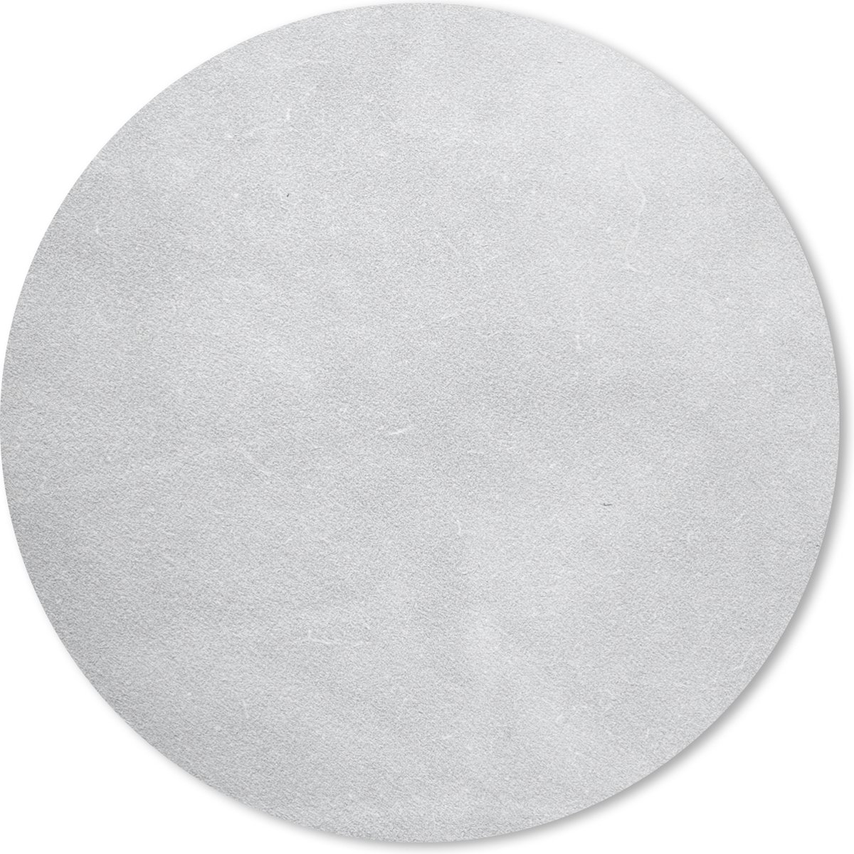 Muismat rond 30x30 cm - Mousepad Leer - Structuur - Lederlook - Grijs - Ronde muismatten