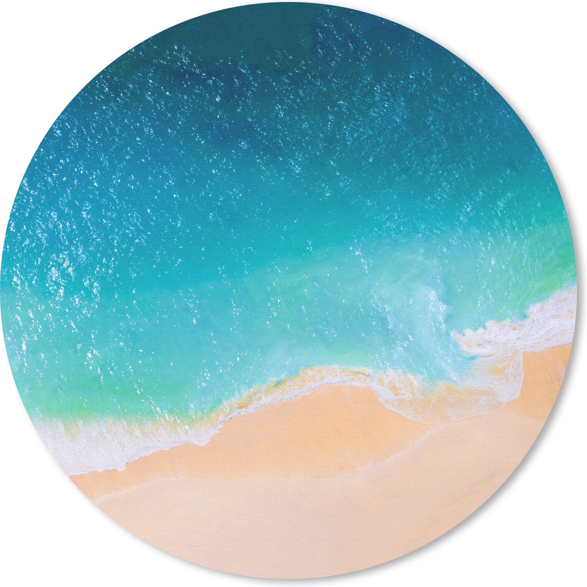 Muismat rond 40x40 cm - Mousepad Strand - Water - Bali - Ronde muismatten
