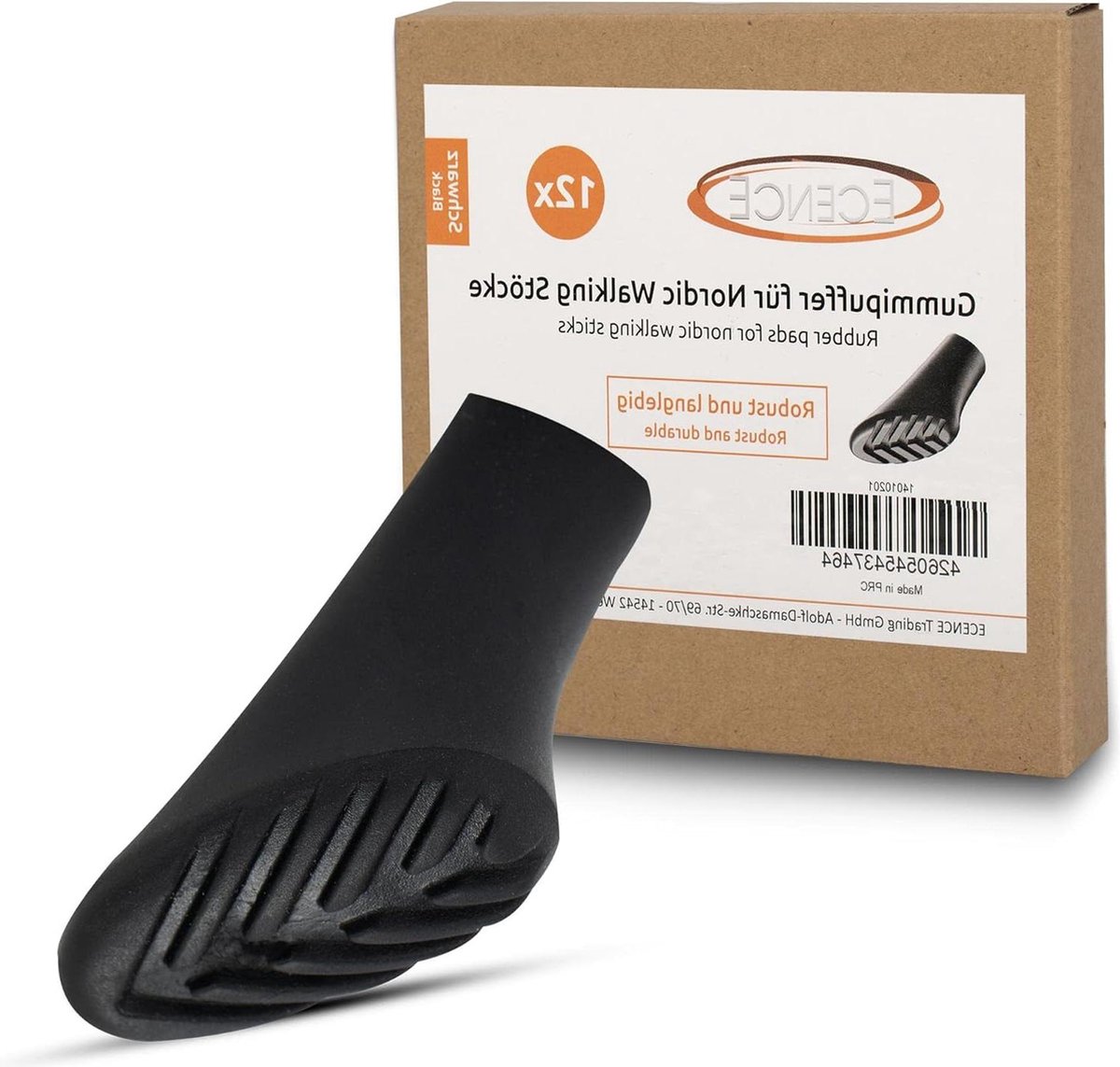Wandelstok Rubberen Dopjes Gravel-berggrip Anti-Slip Wandelstok huls Terrein - Nordic Walking Stok Duckbill Rubberen Dopjes 12x